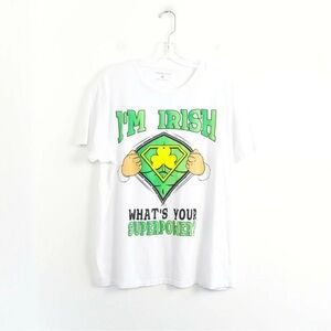 Irish St Patrick t-shirt Patty clover graphic tee leprechaun beer party fun